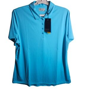 Callaway‎ Golf Polo Shirt Mens XL Blue Opti-Dri UV Block Short Sleeve